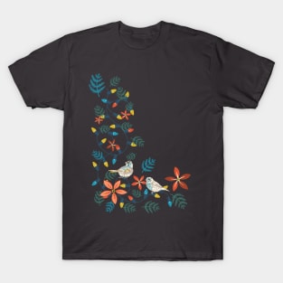 Tangled Lights with Birds T-Shirt